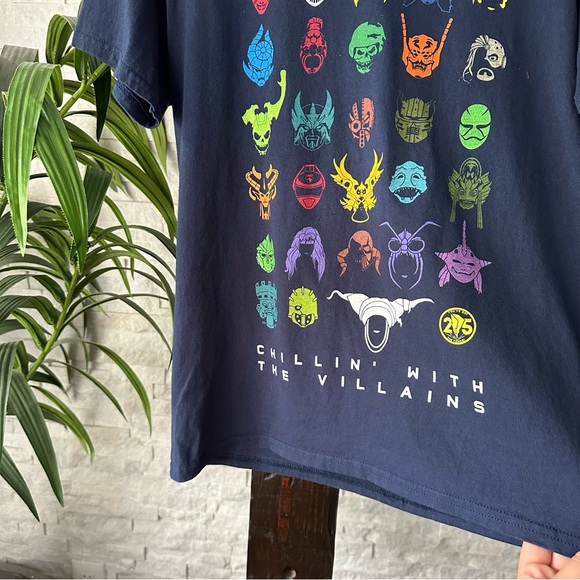 POWER RANGERS “Chillin’ with The Villians” Cotton Tee Shirt Size M - Picture 2 of 5